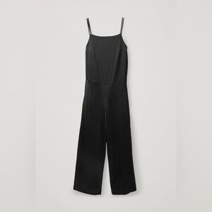 COS Double Strap Jumpsuit Size 6 in Black